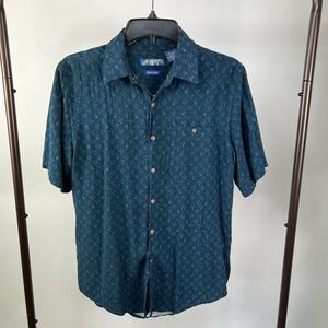 CAMPIA. Mens short sleeve Causal button down size small
